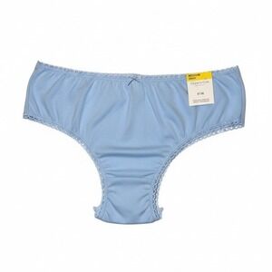 Charter Club Women's Airy Blue Lace Trim Bikini Panty, Size M, Reseller Lot of 6
